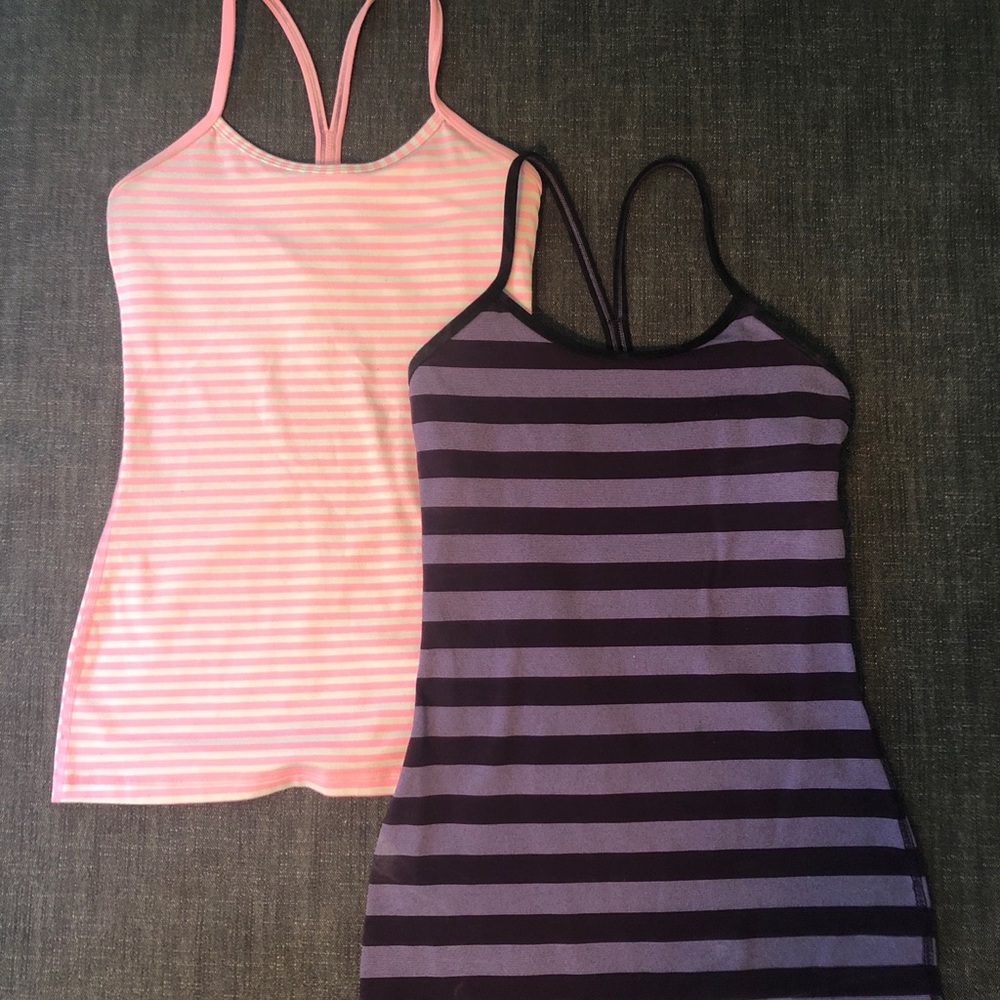 Lululemon set of TWO Power Y Tanks!